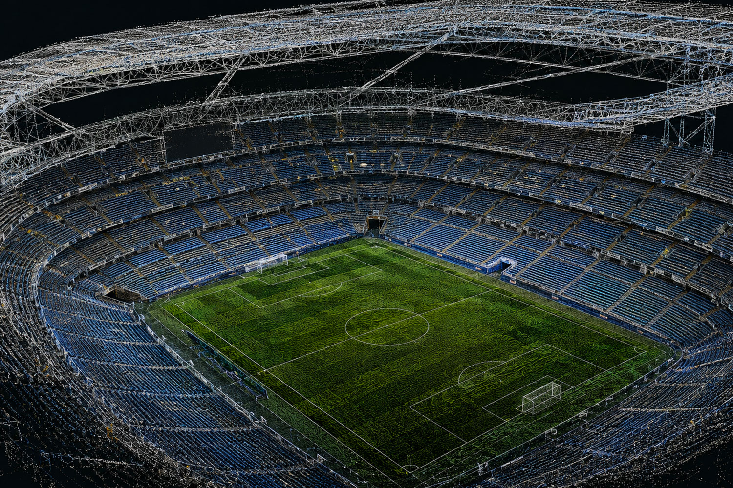Los estadios deportivos impulsan la digitalización mediante escaneo láser 3D y gemelos digitales