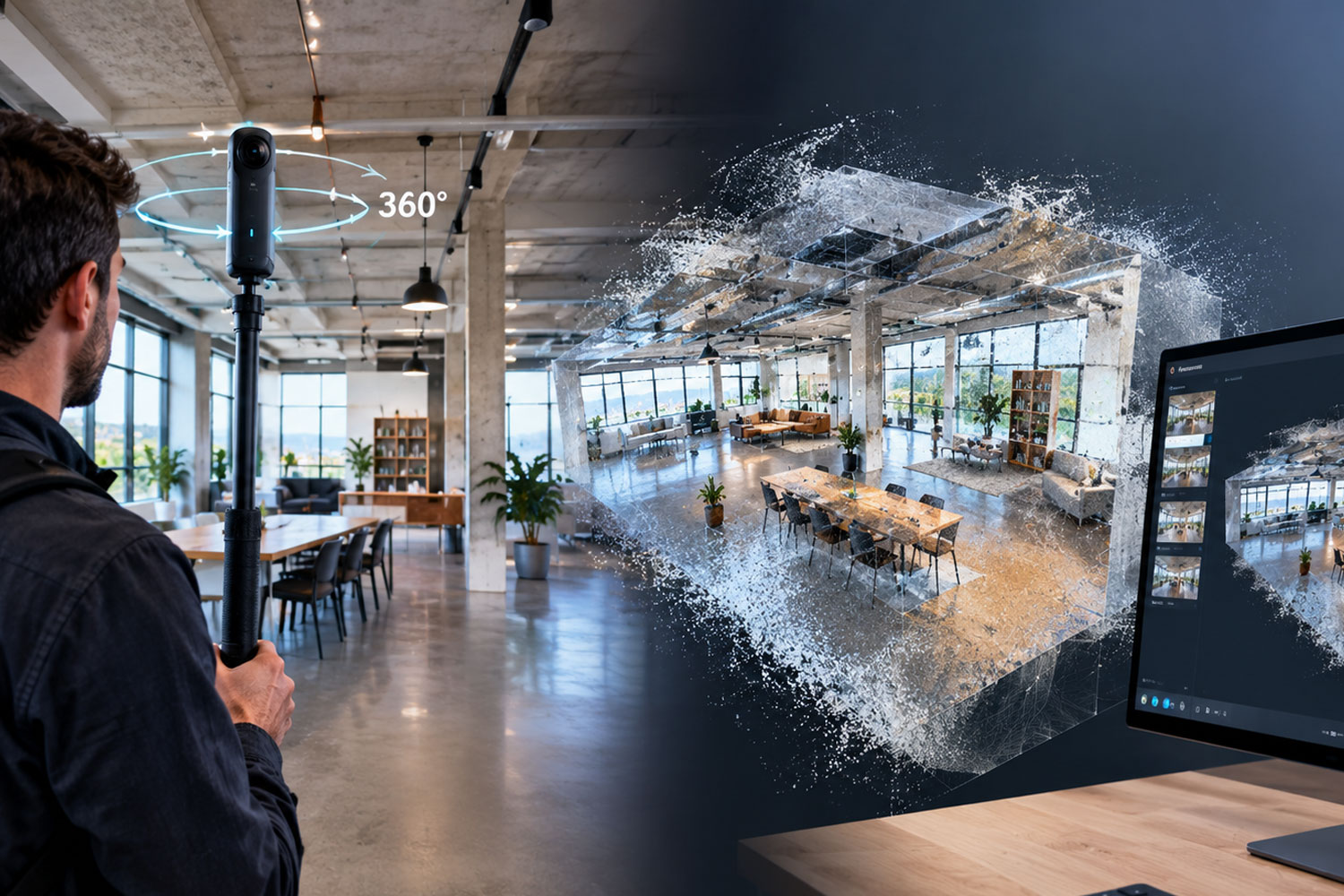 Las cámaras 360º se convierten en nuevos sistemas de captura 3D mediante IA